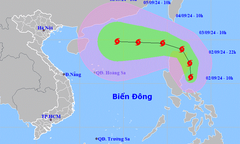 Bão YAGI sắp vào Biển Đông, dự báo rất mạnh ảnh 1