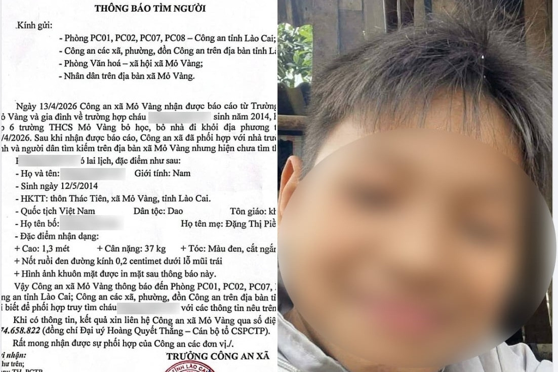 B&é; trai mất t&ích ở Mỏ V&àng: Chi tiết g&ây sốc từ lãnh đạo xã - Ảnh 2.